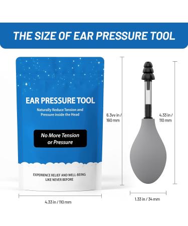 Ear Pressure Relief Suction Device - Instant Inner Ear Tension Relief for Migraines Tinnitus & Travel Discomfort | Safe Portable & Effective Ear Wax Removal Tool (1pack) - Buy Online on GoSupps.com