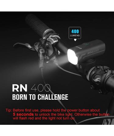 OLIGHT RN 400 LED Bike Light - 400 Lumens USB Rechargeable Headlight for Road Cyclists | IPX7 Waterproof - Buy Online on GoSupps.com