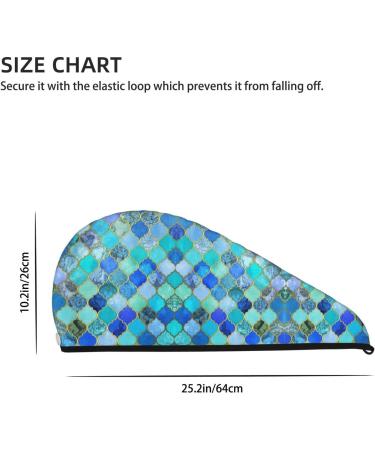 Stone Pattern Coral Velvet Dry Hair Cap | Quick-Dry Hair Towel Wrap for Women & Men | Perfect for Travel & Home - Buy Online on GoSupps.com