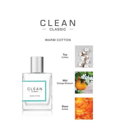 CLEAN CLASSIC Eau de Parfum 1 Fl Oz - Light Casual Perfume Spray | Vegan & Phthalate-Free | Paraben-Free Fragrance - Warm Cotton - Buy Online on GoSupps.com