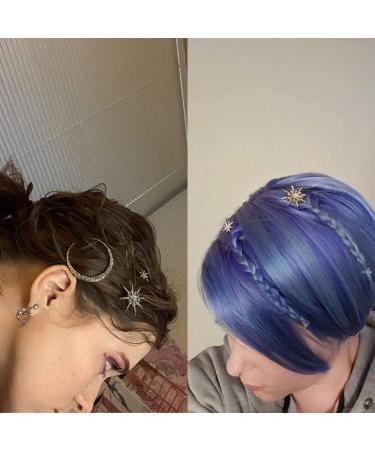 Hedume 12 Pack Stars and Moon Rhinestone Hair Clips - Vintage Diamond-studded Hair Accessories for Women and Girls - Buy Online on GoSupps.com