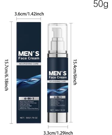  JINGLING JINGLING Men's Face Cream | 6-in-1 Moisturizing Cream with Plumping Effect 50g Day and Night Face Cream For Travel and Home Use - Buy Online on GoSupps.com
