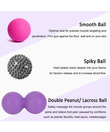 3-Piece Massage Balls Set with Resistance Band for Trigger Point Release & Deep Tissue Massage - Buy Online on GoSupps.com