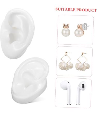 Buy 4 Pairs Silicone Artificial Ear Models for Studs | Realistic Display & Simulation Ear Mold for Jewelry Showcase - Buy Online on GoSupps.com