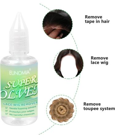 Tape Remover Hair Extensions Wig Glue Lace Front Tape Extensions Remover Tape Hair Extension Remover For Hair Replacement & Lace Front Wig & Poly Hairpieces Non Greasy & Quick Effect - Buy Online on GoSupps.com