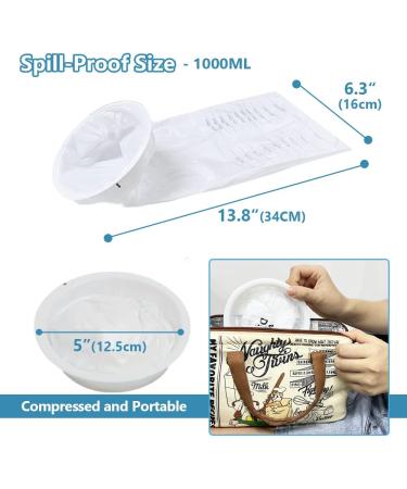 BAOZENP Disposable Vomit Bags - 20 PCS (1000ml) - Emergency Emesis Pouches for Motion Sickness, Pregnant Patients, Clinic and Travel - Buy Online on GoSupps.com