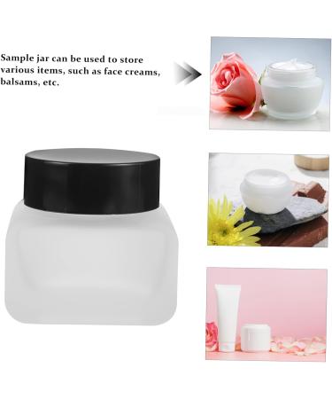 Mikinona Travel Cosmetic Containers Face Cream Jar Travel Sample Container Toiletry Bottle Body Butter Jars Refillable Cream Jar Sample Jars Portable Cosmetic Jar Glass Make up Oil Seed - Buy Online on GoSupps.com