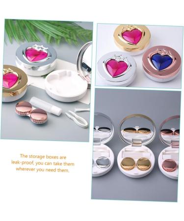 Homsfou 6 STK Contact Lens Container Set - Travel Case with Mirror Detergent & Replaceable Parts - Perfect for Eye Care & Lens Storage - Buy Online on GoSupps.com