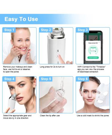 Silkwish Electric Blackhead Remover Pore Vacuum with HD Camera - USB Rechargeable Kit for Women & Men - Buy Online on GoSupps.com