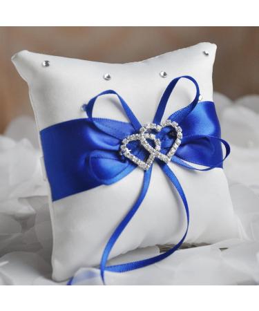 Plcnn 2Pcs Wedding Pillow Ring and Flower Basket Set White Satin Flower Girl Basket Wedding Petals Storage Basket for Wedding Anniversary Celebrations Party Supplies - Buy Online on GoSupps.com