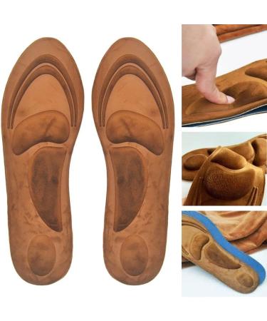 2 Pairs Unisex 4D Memory Foam Orthopaedic Insoles | Shock Absorbing Comfort for High-Heeled Shoes - Buy Online on GoSupps.com