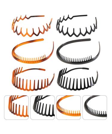 Beaupretty 6PCS Elastic Wavy Toothed Hairband Set - Hair Comb Headband for Women Men - Buy Online on GoSupps.com