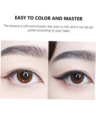 FRCOLOR 2pcs Eyebrow Powder Kit Black Eyeliner Pencils Eye Shadow Cream Liquid Eyeliner Matte Brush - Buy Online on GoSupps.com