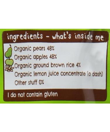 Organic Ellas Kitchen Pears Apple Baby Rice 120g - Pureed Baby Food - Buy Online on GoSupps.com