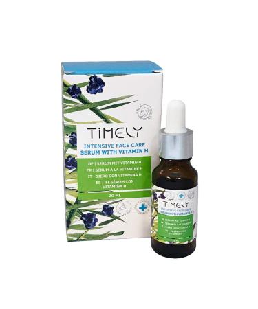 TiMELY Intensive facial serum with vitamin H 20 ml biotin vitamin E macadamia oil stimulates recovery processes protects against excessive water