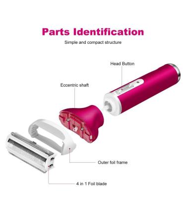 Wallfire 4 in 1 Electric Hair Remover for Women - Versatile Compact and Efficient Hair Removal - Shop Now! - Buy Online on GoSupps.com