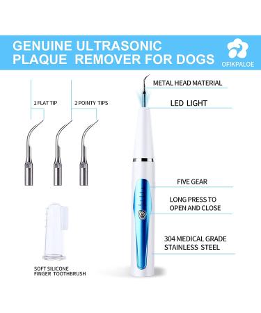 7Pcs Electric Dog Teeth Cleaning Kit for Easy Dental Care - Pet Tartar Remover & Ultrasonic Dental Cleaning Machine for Large & Small Dogs (Blue) - Buy Online on GoSupps.com