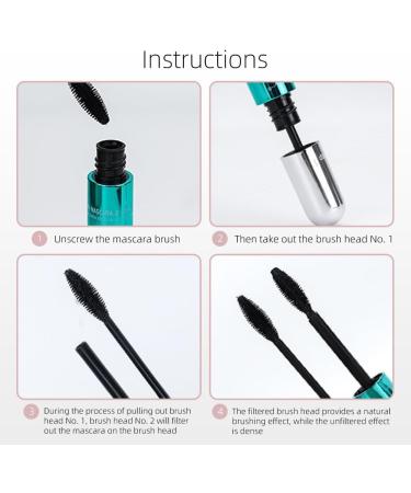 Curl Long Lasting Mascara 2 in 1 Mascara in a Small Strong Metal Tube Long Lasting Lengthening and Curling Mascara (Pink S) Blueish Green 1 ml (Pack of 1) - Buy Online on GoSupps.com
