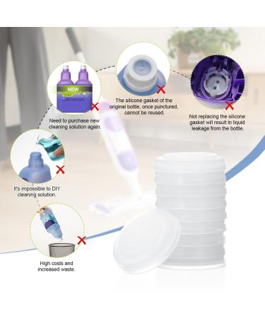 Lanmu Bottle Cap Silicone Gasket for Flash Powermop Refill Liquid Replacement Refill Liquid Accessories for Flash Powermop Floor Cleaner DIY Reusable Bottle Refillable Container (10 Pack) - Buy Online on GoSupps.com
