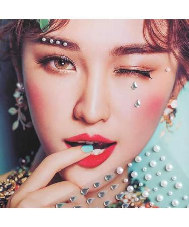 MINGT Rhinestone Face Gems Stickers | Eye Jewels Makeup Glitter for Women | Rave Accessories Mermaids - 243 PCS - Buy Online on GoSupps.com