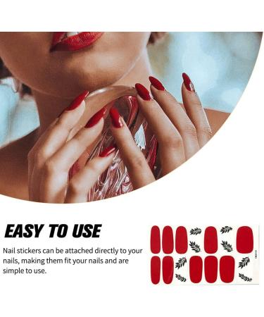 dijiusidy Nail Art Stickers Self-Adhesive Fingernail Decal with Strap Glue DIY Art Decor Full Cover Manicure Kits for Women Girls YMX191 - Buy Online on GoSupps.com