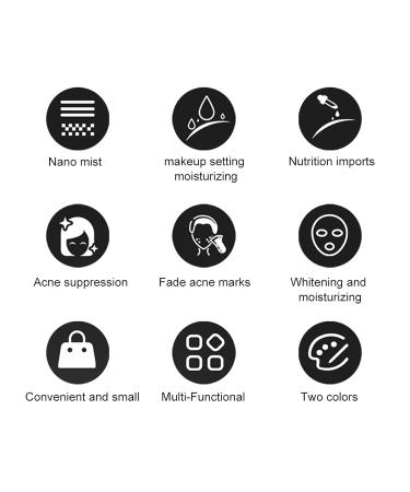 Portable USB Rechargeable Face Steamer - Cherry Blossom Powder for Women's Skin Care - Buy Online on GoSupps.com