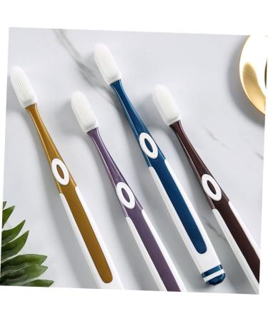 4-Piece Nano Toothbrush Set - Silk Travel Toothbrushes for Adults & Children - Replacement Heads - Multiple Colors - Buy Online on GoSupps.com
