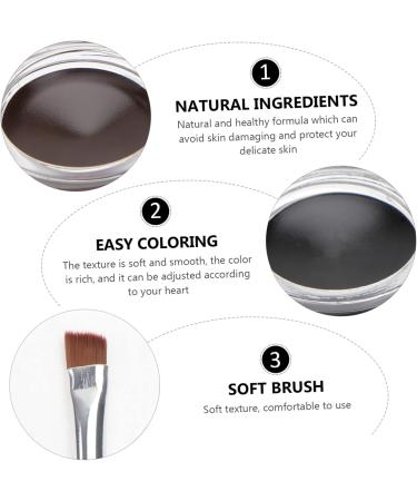 Balacoo 6 Pcs Black Eyeliner Pen Brown Eye Shadow Dark Brown Eyeliner Black Eyebrow Gel Palette Water Proof 1 count (Pack of 1) As Shownx3pcs - Buy Online on GoSupps.com