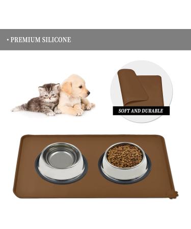 Reopet Silicone Feed Mats for Pets | Waterproof Dog & Cat Mats with Elevated Edges | 71 x 45 cm (1 Pack) - Buy Online on GoSupps.com