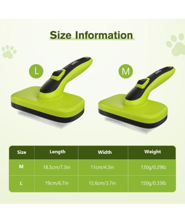 Premium Pecute Dog & Cat Brush - Self-Cleaning Long Hair & Short Hair Pet Grooming Tool for Gentle Undercoat Care - Buy Online on GoSupps.com