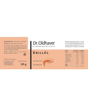 Buy Dr. Oldhaver Krill Oil - 60 Capsules | Premium Omega-3 Gluten-Free Lactose-Free Colorant-Free - Buy Online on GoSupps.com