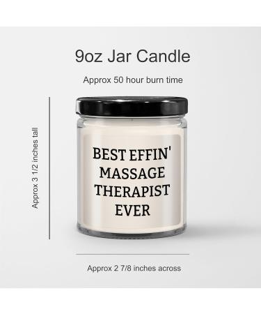 Best Effin Massage Therapist Ever Candle | 9oz Vanilla Soy | Unique Gifts for Birthdays & Special Occasions - Buy Online on GoSupps.com