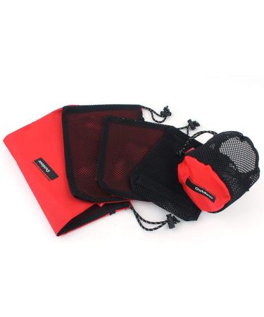 5-in-1 Nylon Drawstring Bags Set for Camping & Travel - Multi-Use Storage Pouches Pack - Buy Online on GoSupps.com