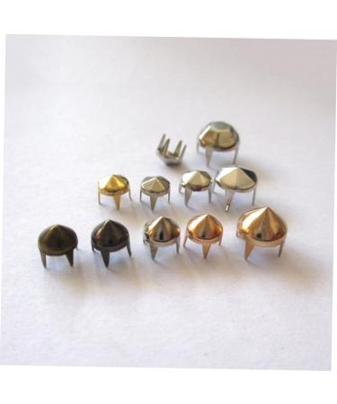 NUOBESTY 100pcs Rivet for DIY Punk Shoes Embellish Clothes Rivets Button Nail Clothing Accessories Metal Stud 100pcs Golden - Buy Online on GoSupps.com