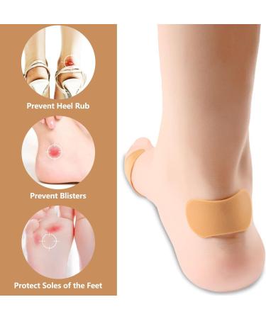 Moleskin Foot Care Tape Patches - 15 Pre-Cut Waterproof Adhesive Sheets for Friction Blister Prevention and Pain Relief in New Shoes, Heels, and Boots - Buy Online on GoSupps.com