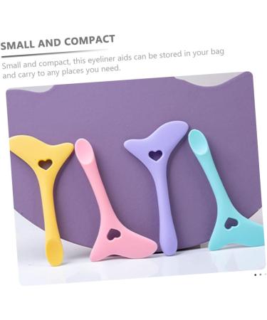 MAGICLULU 6 Pcs Eyeliner Silicone Molds Eyeshadow Women Make up Tool Mask Applicators Girl Makeup Cosmetic mediumx3pcs Assorted Colorx3pcs - Buy Online on GoSupps.com