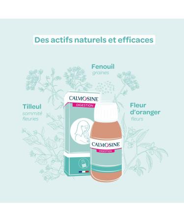 Calmosine - Digestion - Digestive comfort - Soothes and calms - Baby - With organic plant extracts - Orange blossom - Bottle - Buy Online on GoSupps.com
