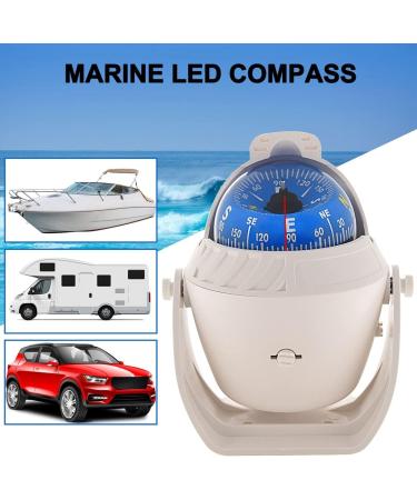 ITYAGUY Marine Compass LED Light Navigation Pivoting Electronic Compass for Boat Car Truck Blue - Buy Online on GoSupps.com