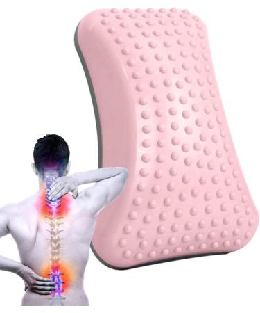 Hongjingda Inflatable Lumbar Support Pillow - Ergonomic Back Cushion for Posture Correction & Spine Health - Pink with Gas Needle - Buy Online on GoSupps.com