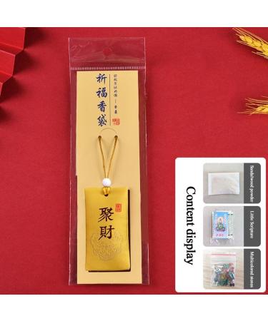 QILTON Spiritual Salt With Sachet Buddhist Spiritual Salt Pouch Necklace Chinese Talisman Happiness Wealth Spiritual Pouch Salt - Buy Online on GoSupps.com