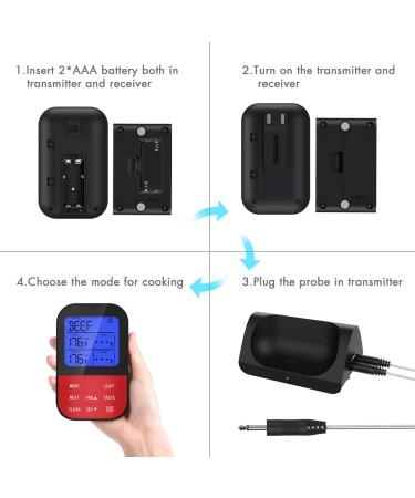 Advanced 4 Probe Thermometer - Instant Read Cooking Temperature Meter for Precise Culinary Results - Buy Online on GoSupps.com