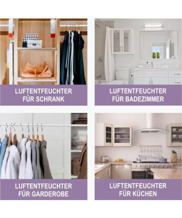 4-Pack My to Dehumidifier Cabinet - 190g Each | Essential Mold Prevention | Ideal for Windows Caravans Homes & Kitchens | Lavender Scented - Buy Online on GoSupps.com