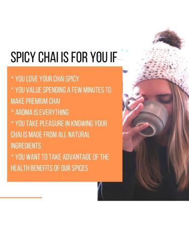 Spiced Chai Tea Mix Spicy Chai - Tea for detox inflammation Whole All Natural Spices 100% Vegan and Gluten Free 56 Servings - Buy Online on GoSupps.com