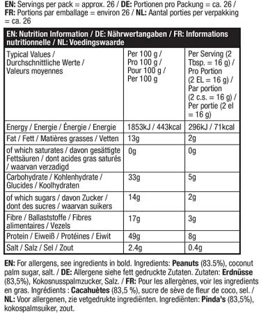  PBfit PBfit Peanut Butter Powder - 87% Less Fat High Protein Gluten Free - Peanut Butter Powder from Real Pressed Roasted Peanuts - Buy Online on GoSupps.com
