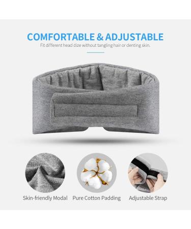 FRESHME Luxury Silk Cotton Sleep Mask - Comfortable Blackout Eye Mask for Men and Women - Adjustable, Soft, and Zero Pressure for Travel, Nap, Yoga - Black - Buy Online on GoSupps.com