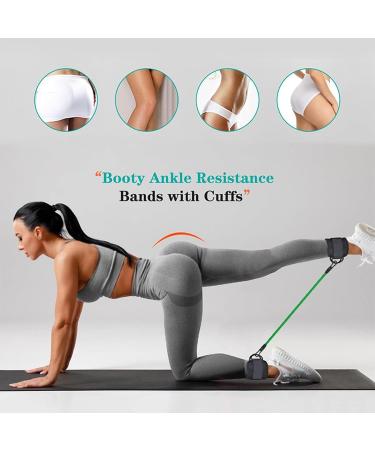 Ankle Resistance Bands with Cuffs - Adjustable Ankle Resistance Bands Set | Fitness Training Ankle Band Resistance with Storage Bag | Ankle Resistance Bands for Glutes | Exercise Equipment - Buy Online on GoSupps.com