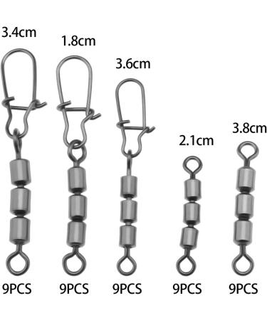 45-Piece High-Speed Fishing Vertebrae Set for Fresh & Salt Water | Includes Leaders Connectors & Pearl Chain | Versatile Sizes: 2.5cm 1.5cm 1.7cm 2.9cm - Buy Online on GoSupps.com