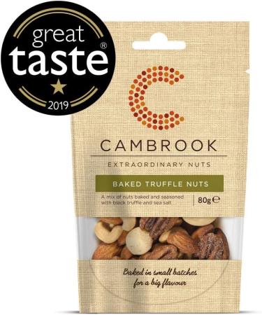 Cambrook Baked Truffle Nuts 80 g Bag - Premium Quality Nuts Gluten Free Vegan (Pack of 2) - Buy Online on GoSupps.com