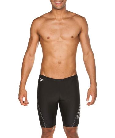 Buy Arena byor Evo Men's Pool Jammer - Quick-Drying Chlorine & Salt Resistant UV Protection 50+ Black-Black-White - Buy Online on GoSupps.com