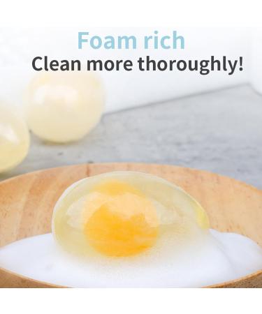 Egg Soap | Skin Tightening Moisturizing Natural Egg-Infused Face Bath Soap Bar For Cleansing | Brightening Moisturizing Bath Soap Pimple Removal Skin Care Cleansing Face - Buy Online on GoSupps.com